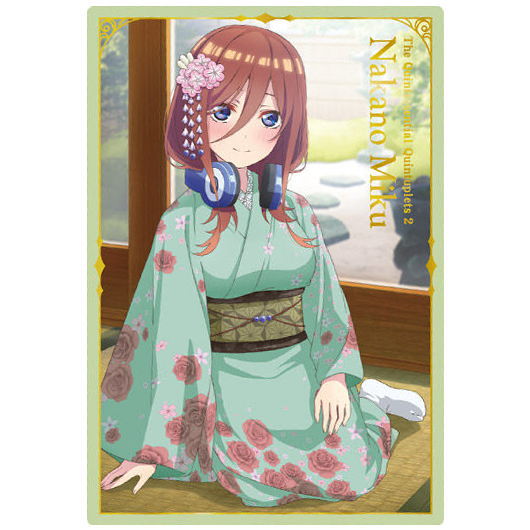 The Quintessential Quintuplets SS Wafer Part.3 [17.Visual Card 3: Miku Nakano]