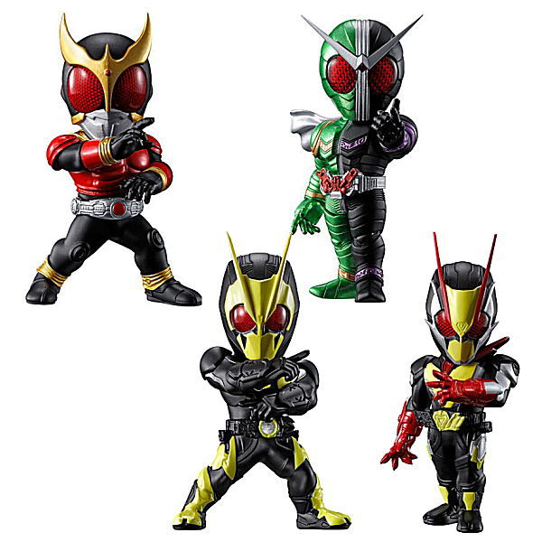 CONVERGE MOTION Kamen Rider [Assorted 4 type set (1.Kamen Rider Kuuga Mighty Form/2.Kamen Rider Double CycloneJoker/3.Kamen Rider Zero-One Rising Hopper/6.Kamen Rider Zero-Two)]