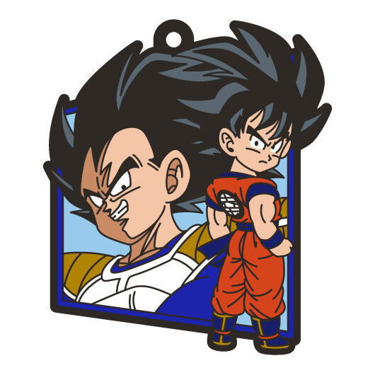 DRAGON BALL Rubber mascot ART Gummy [4.Son Gokou & Vegeta]