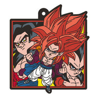 DRAGON BALL Rubber mascot ART Gummy [10.Gogeta & Son Gokou & Vegeta]