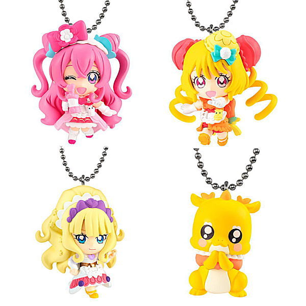 Delicious Party Pretty Cure Mascot 2 [Assorted 4 type set (1.Cure Precious/3.Cure Yum-Yum/4.Cure Finale/6.Energy Fairy Mem-Mem)]