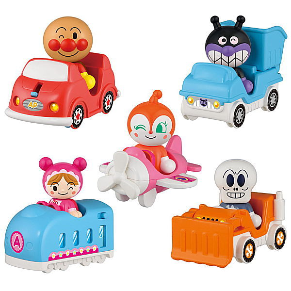 Anpanman Town Doll Set (Norimono de GO!) [All 5 type set (Full Complete)]