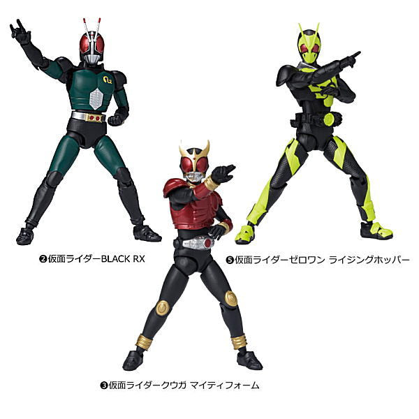 SHODO DOUBLE CROSS Kamen Rider [Assorted 3 type set (2.Kamen Rider BLACK RX/3.Kamen Rider Kuuga Mighty Form/5.Kamen Rider Zero-One Rising Hopper)]