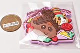 PUIPUI Molcar Pukkuri Rubber mascot Gummy [8.Armed Teddy & Hamburger Molcar]