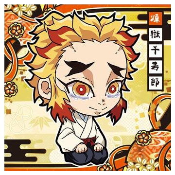 Niforamtion Kimetsu no Yaiba Deformed Sticker Wafer Part.7 [21.Senjuro Rengoku (Normal)]