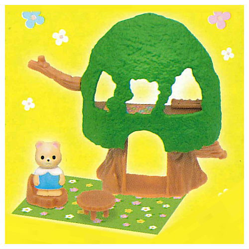 Sylvanian Families Mini Series Forest Fun Kindergarten [4.Cute tree room and baby bear (Jason)]