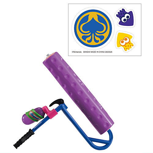 Splatoon Buki Collection Ikasu reprint with sticker [8.Krak-On Splat Roller]