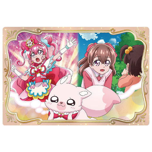 Movie Delicious Party Pretty Cure Yumemiru Okosama Lunch! KiraKira Card Gummy [12.Movie visual card 3]