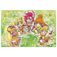 Movie Delicious Party Pretty Cure Yumemiru Okosama Lunch! KiraKira Card Gummy [15.Cure Soleil & Cure Sparkle & Cure Flamingo & Cure Yum-Yum(Gold foil stamped)]