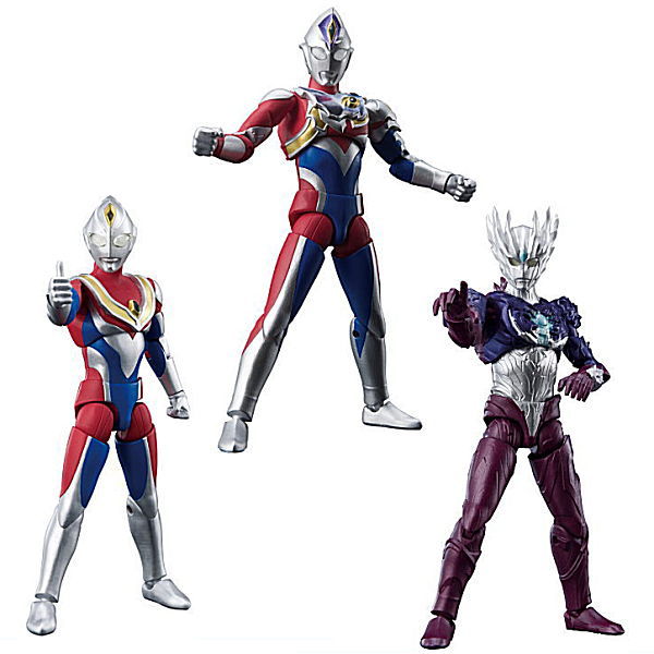 Choudou Alpha Ultraman 3 [Assorted 3 type set (1.Ultraman Decker Flash Type/2.Ultraman Dyna Flash Type/3.Ultraman Saga)]