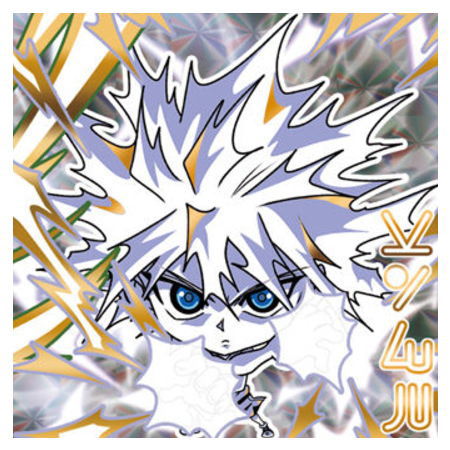 Niforamtion HUNTER x HUNTER Seal x Wafer Vol. 2 [30.Killua (double hunter rare)(gold foil stamped & glow-in-dark)]