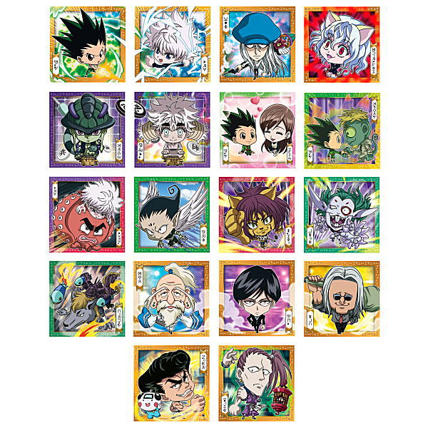 Niforamtion HUNTER x HUNTER Seal x Wafer Vol. 2 [Assorted 18 type set (1 to 18: normal 9 types, rare 9 types)]