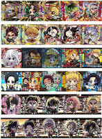 Niforamtion Kimetsu no Yaiba Deformed Style Sticker Wafer Part.8 [All 30 type set(Full Complete)]