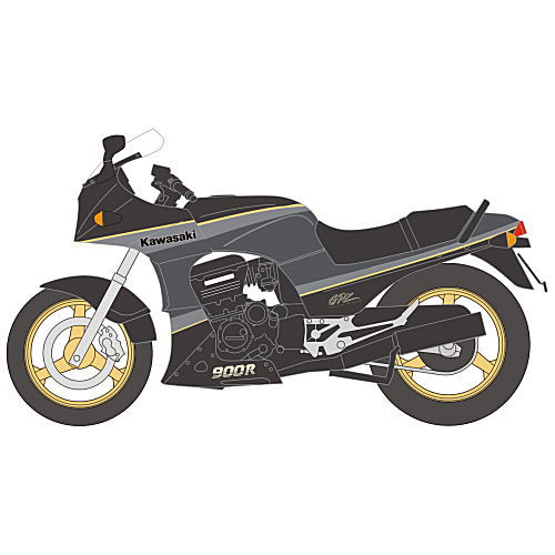 1/24 Vintage Bike Kit Vol.9 KAWASAKI GPZ 900R [7.1991 A8 Ebony x Pearl Cosmic Gray]