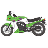 1/24 Vintage Bike Kit Vol.9 KAWASAKI GPZ 900R [9.1998 A11 Lime Green x Pearl Alpine White]