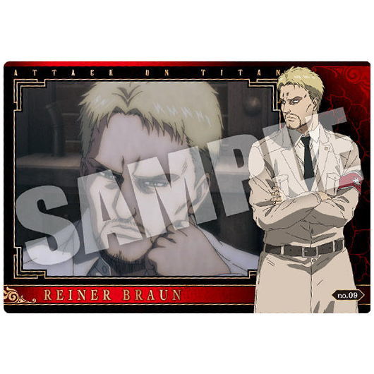 Attack on Titan The Final Season Wafer 2 [9.Reiner Brawn (Character Card)]