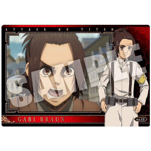 Attack on Titan The Final Season Wafer 2 [13.Gabi Braun) (Character Card)]