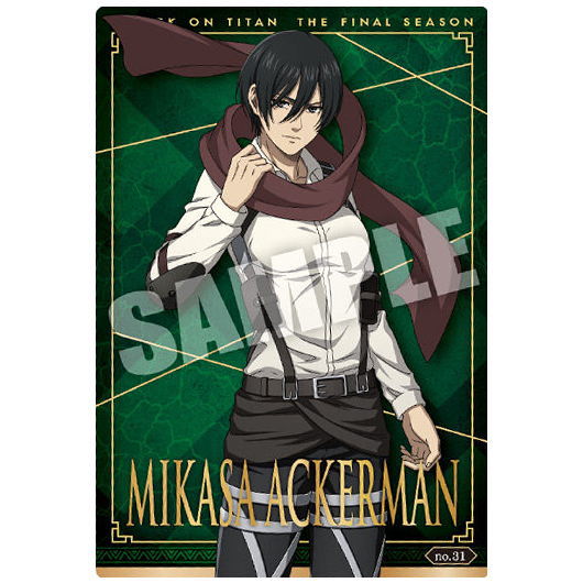 Attack on Titan The Final Season Wafer 2 [31.Mikasa Ackerman (Special Card)]