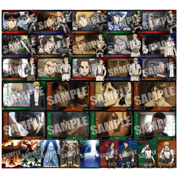 Attack on Titan The Final Season Wafer 2 [All 32 type set (Full Complete)]