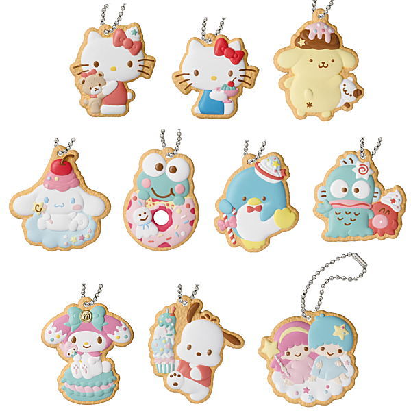 SANRIO CHARACTERS COOKIE CHARMCOT [All 10 type set (Full Complete)]