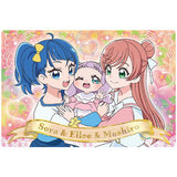 Hirogaru Sky! Pretty Cure KiraKira Card Gummy baton touch [17.Sora & Mashiro & Princess Elle (Holo Rare Card)]