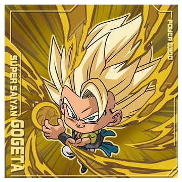 Dragon Ball Super Warrior Seal Wafer Super Ultimate Sparking!!! [27.Gogeta (Gold Rare)]