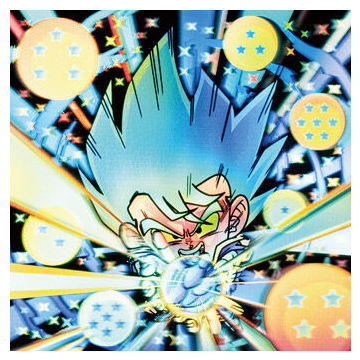 Dragon Ball Super Warrior Seal Wafer Super Ultimate Sparking!!! [30.Hissatsu no Kamehameha! (Makafushigi God Rare)]