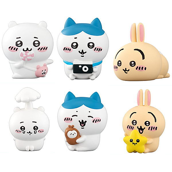 Chiikawa Friends Part.2 [Assorted 6 type set (1.Chiikawa/2.Hachiware/3.Rabbit/6.Chiikawa (parasite)/7.Hachiware and beetle/8.Rabbit and star)]