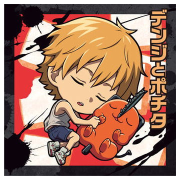 Niforamtion Chainsaw Man Seal Wafer [8.Denji and Pochita (Normal)]