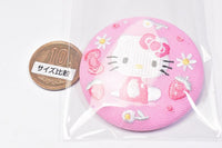 Sanrio characters embroidery can badge with biscuit [1.Hello Kitty]