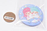 Sanrio characters embroidery can badge with biscuit [4.Little Twin Stars]