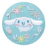 Sanrio characters embroidery can badge with biscuit [5.Cinnamoroll]