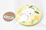 Sanrio characters embroidery can badge with biscuit [7.Pochacco]