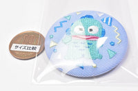 Sanrio characters embroidery can badge with biscuit [8.Hangyodon]