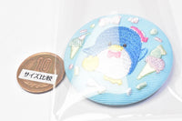 Sanrio characters embroidery can badge with biscuit [9.Tuxedo Sam]