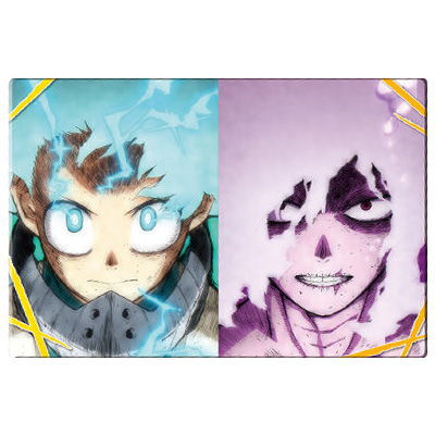 TV Anime My Hero Academia Wafer [19.Izuku Midoriya & Tomura Shigaraki (Visual Card) (Rare) (Gold Foil Stamping)]