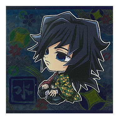 Niforamtion Kimetsu no Yaiba Deformed Style Sticker Wafer Part.9 [31.Giyuu Tomioka (Rare)]