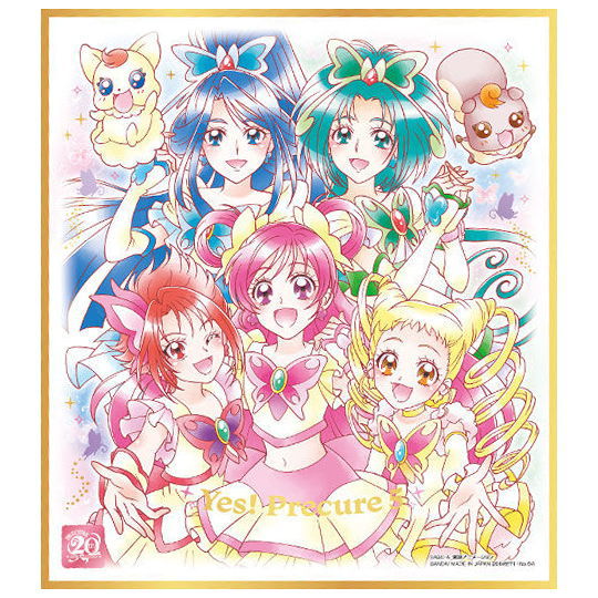 PreCure Shikishi ART 20th anniversary special [4.Yes! Precure 5 (Gold Foil stamped)]