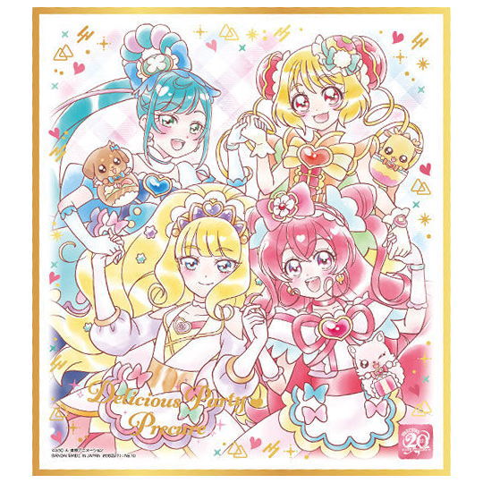 PreCure Shikishi ART 20th anniversary special [10.Delicious Party Precure (Gold foil stamping)]