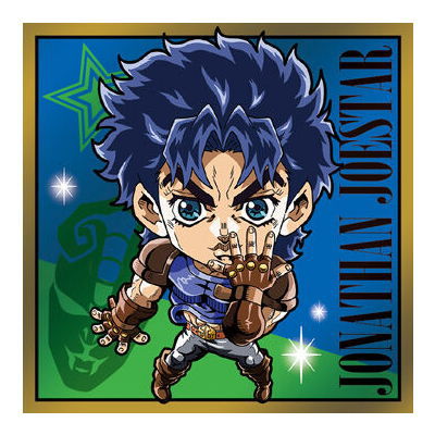 Niforamtion JoJo's Bizarre Adventure Sticker Wafer Phantom Blood Battle Tendency [1.Jonathan Joestar (Rare)]