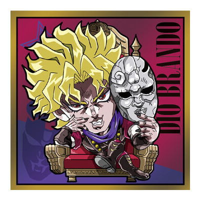 Niforamtion JoJo's Bizarre Adventure Sticker Wafer Phantom Blood Battle Tendency [2.Dio Brando (Rare)]