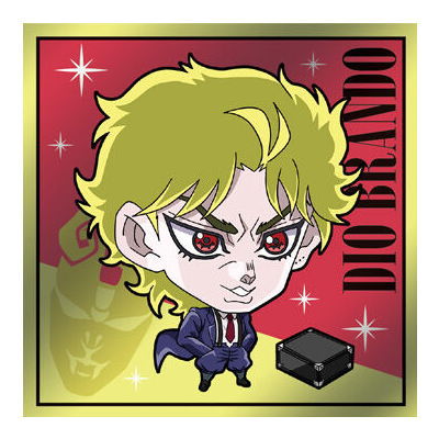 Niforamtion JoJo's Bizarre Adventure Sticker Wafer Phantom Blood Battle Tendency [9.Dio (Boyhood) (Normal)]