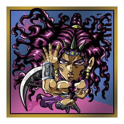 Niforamtion JoJo's Bizarre Adventure Sticker Wafer Phantom Blood Battle Tendency [13.Kars (Rare)]
