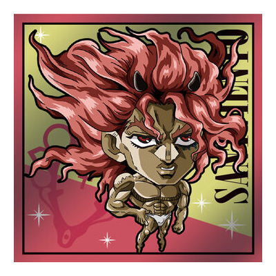 Niforamtion JoJo's Bizarre Adventure Sticker Wafer Phantom Blood Battle Tendency [17.Santana (Normal)]
