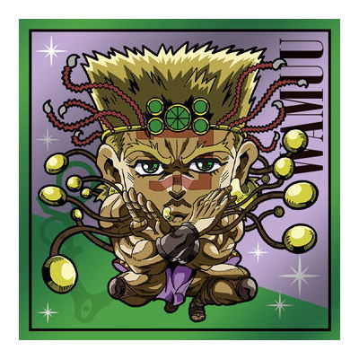 Niforamtion JoJo's Bizarre Adventure Sticker Wafer Phantom Blood Battle Tendency [18.Wamuu (Normal)]