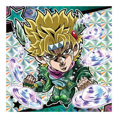 Niforamtion JoJo's Bizarre Adventure Sticker Wafer Phantom Blood Battle Tendency [24.Caesar Antonio Zeppeli (Super Rare)]