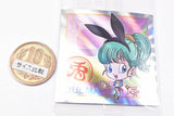 Dragon Ball Super Warrior Sticker Wafer Super A divine dragon that grants wishes [35.Bulma(Bunny)(God Rare+)(Holo x Embossed)]