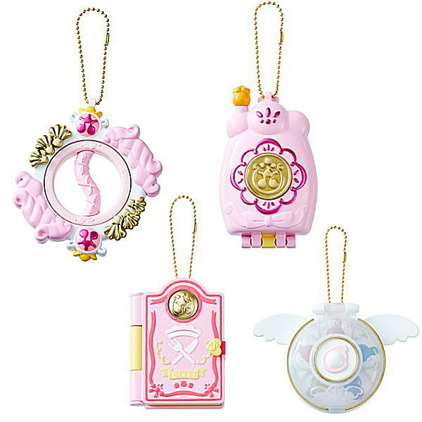Ojamajo Doremi Item Collection [Assorted 4 type set (3.Wreath Poron/4.Patraine Call/5.Patissier Diary/6.Pure Rin Hana-chan Compact)]