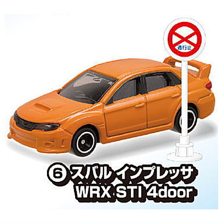 Tomica Road Sign Set Part.10 [6.Subaru Impreza WRX STI 4door]