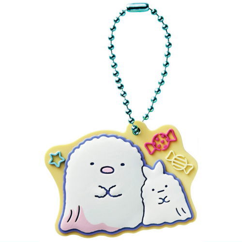 Sumikkogurashi Pukkuri Rubber Mascot Gummy Part.4 [9.Tonkatsu& Ebifurai no shippo (Ghost) (Glow in the Dark)]